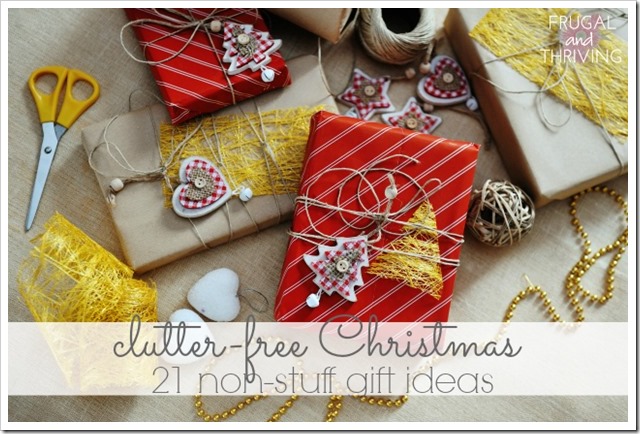 have yourself a clutter-free Christmas – 21 non-stuff gift ideas