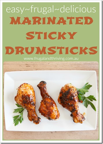 marinated sticky drumsticks