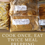 cook once eat twice meal prep pin