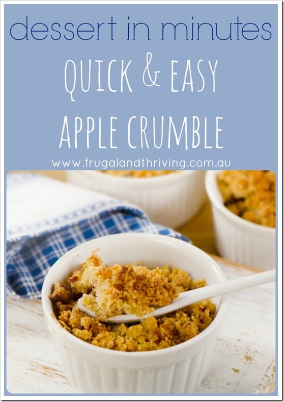 quick and easy apple crumble