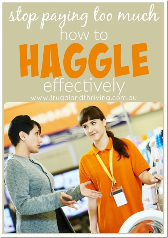 save money by haggling