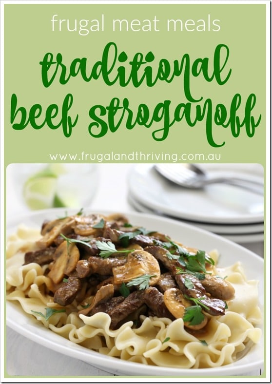 traditional beef stroganoff