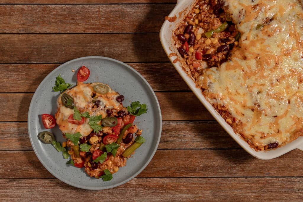 vegetable enchilada casserole