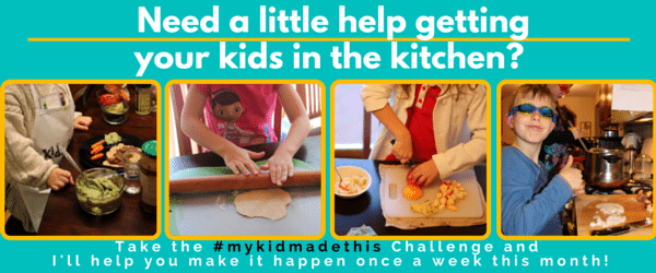 kids help in the kitchen challenge