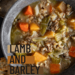 lamb and barley soup pinterest pin