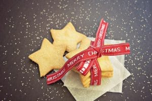 homemade christmas shortbread cookie