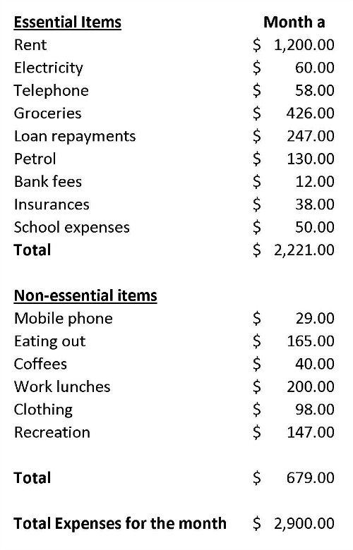 categorise your expenses