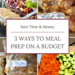 meal prep on a budget pin