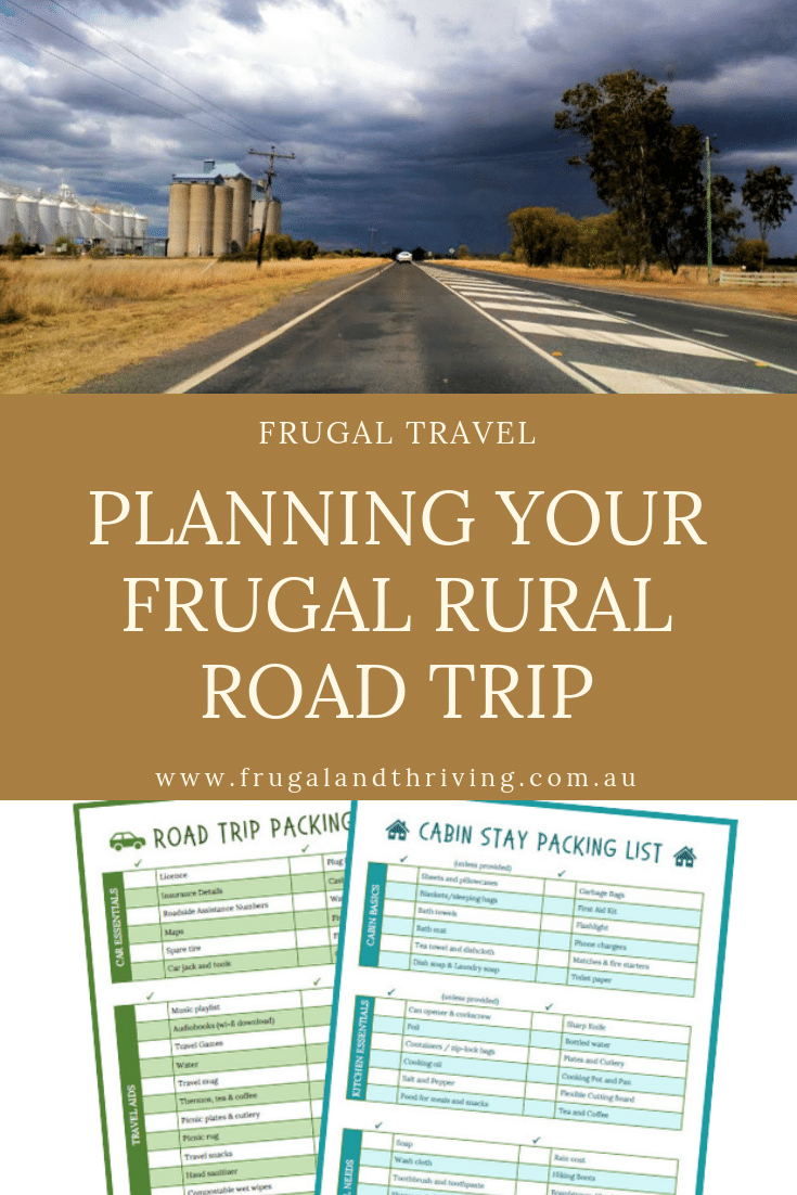 planning a frugal rural road trip