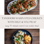 tandoori chicken and rice pilaf pin