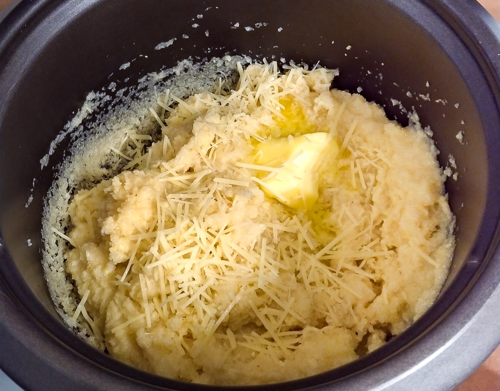 polenta in the rice cooker