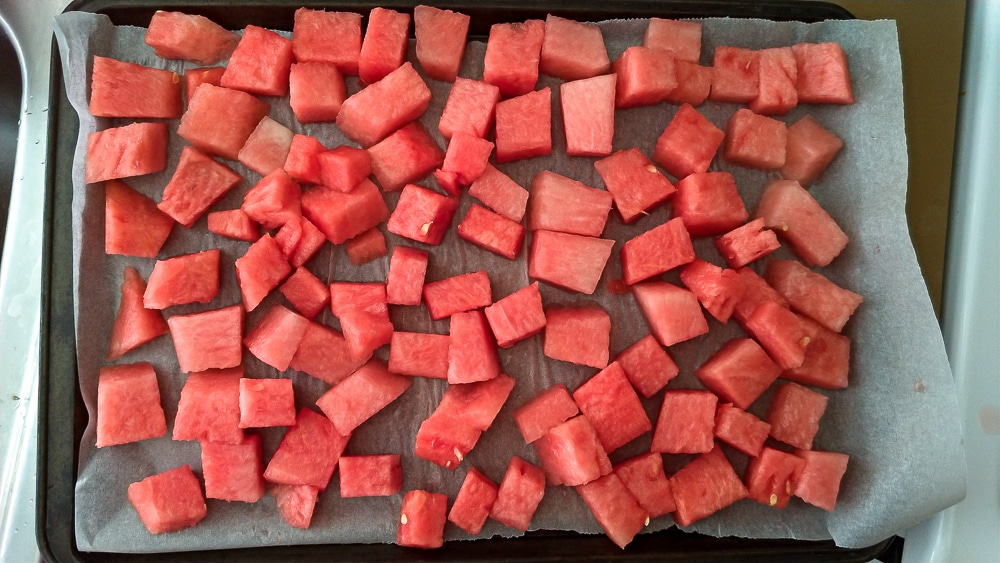 freezing watermelon