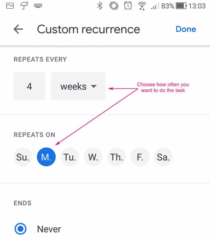 Google Calendar Cleaning Schedule and Home Maintenance Schedule