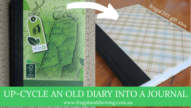 How to Upcycle an Old Diary into a Journal {Tutorial}