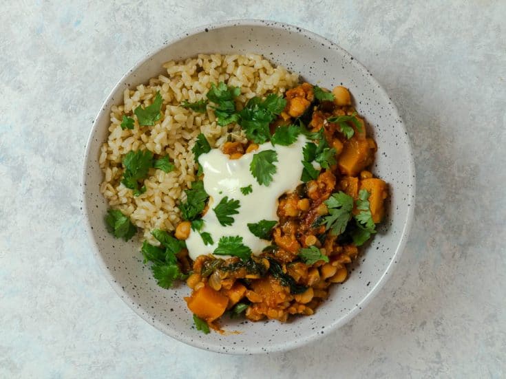 pumpkin and chickpea curry