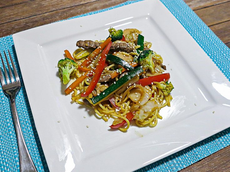 beef and vegetable stir fry