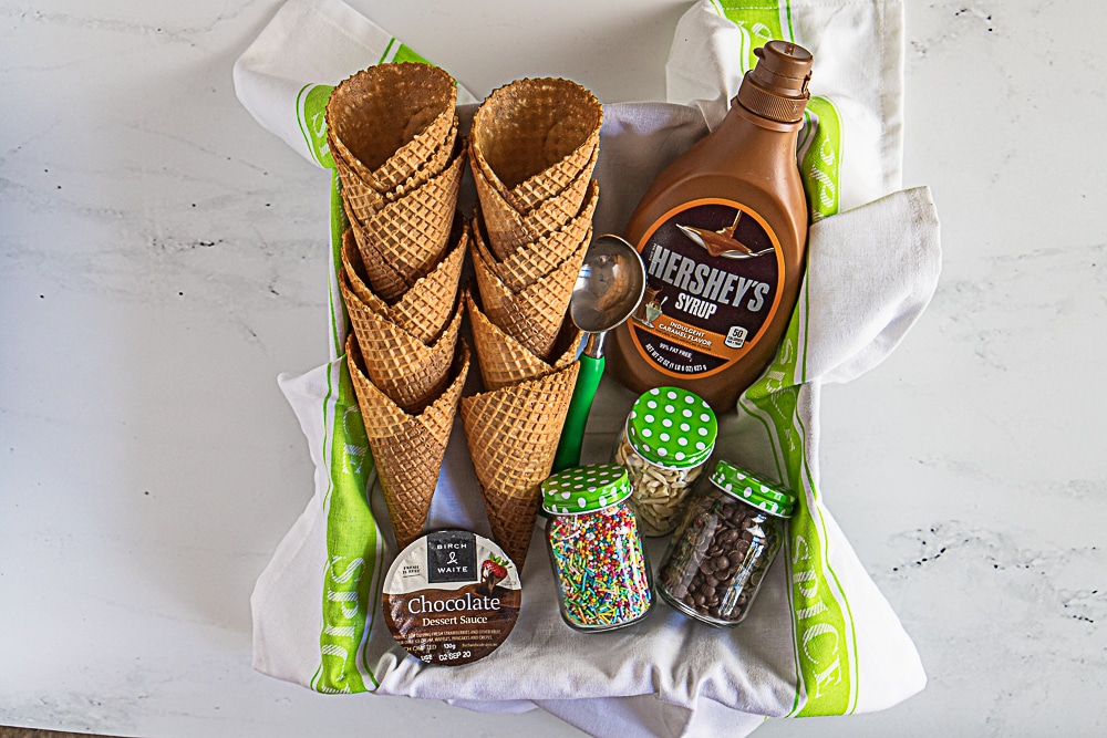 ice cream gift basket