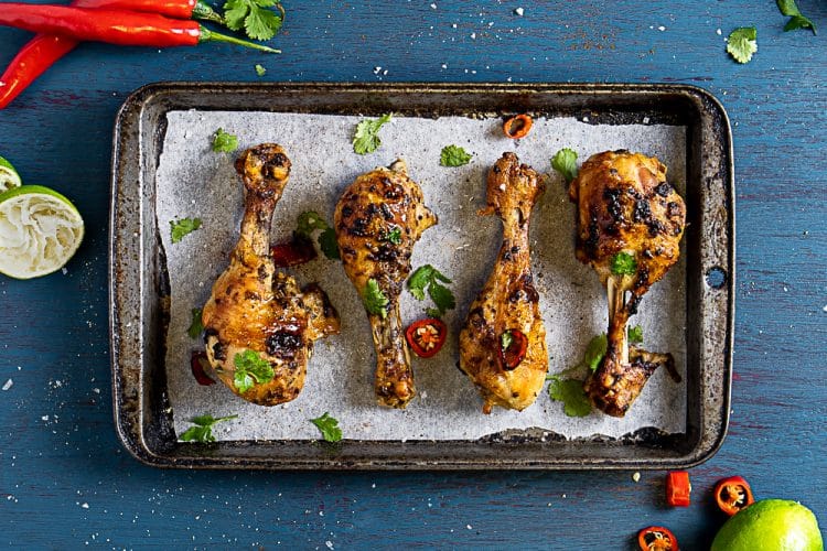 Easy Apricot Chicken Drumsticks With Apricot Nectar