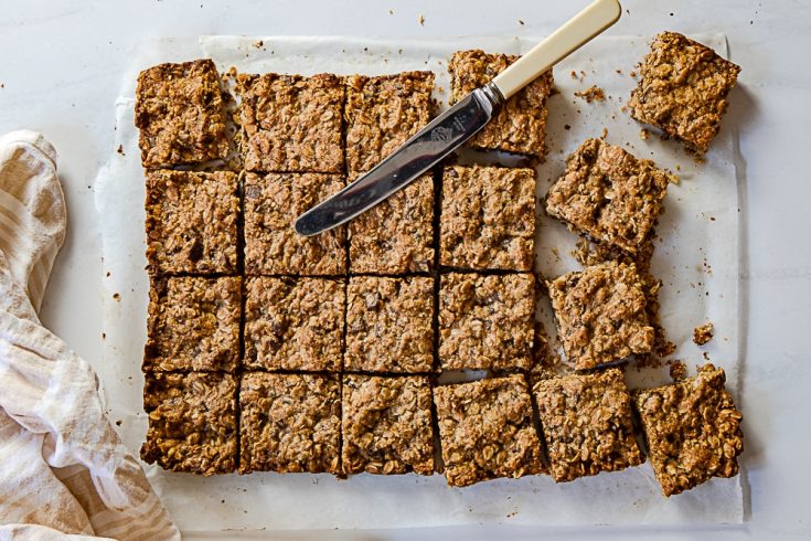 choc oat biscuit slice