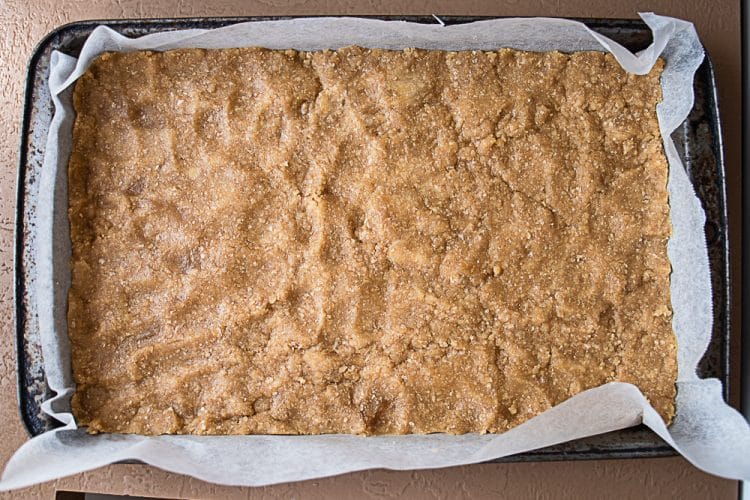 Condensed Milk Slice with Chocolate and Almonds