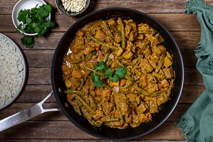 simple beef curry with curry powder and pantry staples