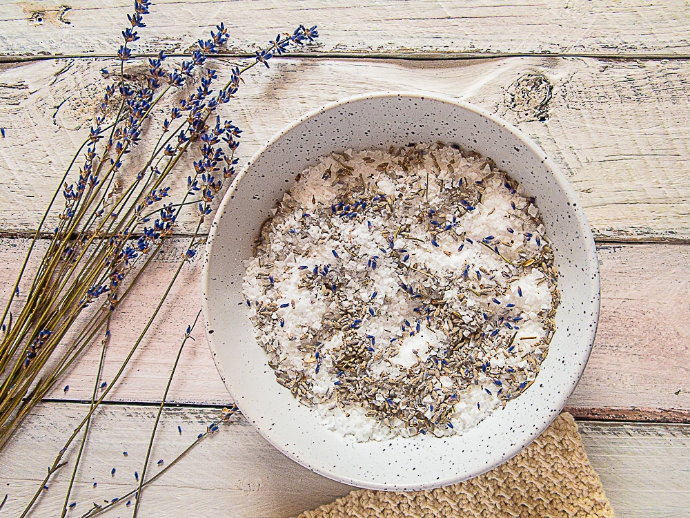 DIY lavender bath salts