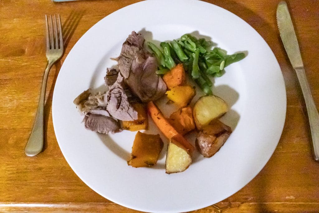 lamb roast dinner