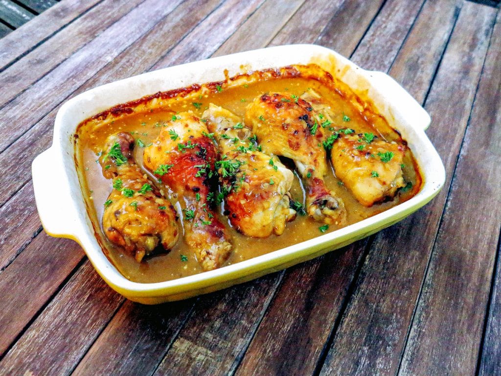 Easy Apricot Chicken Drumsticks With Apricot Nectar