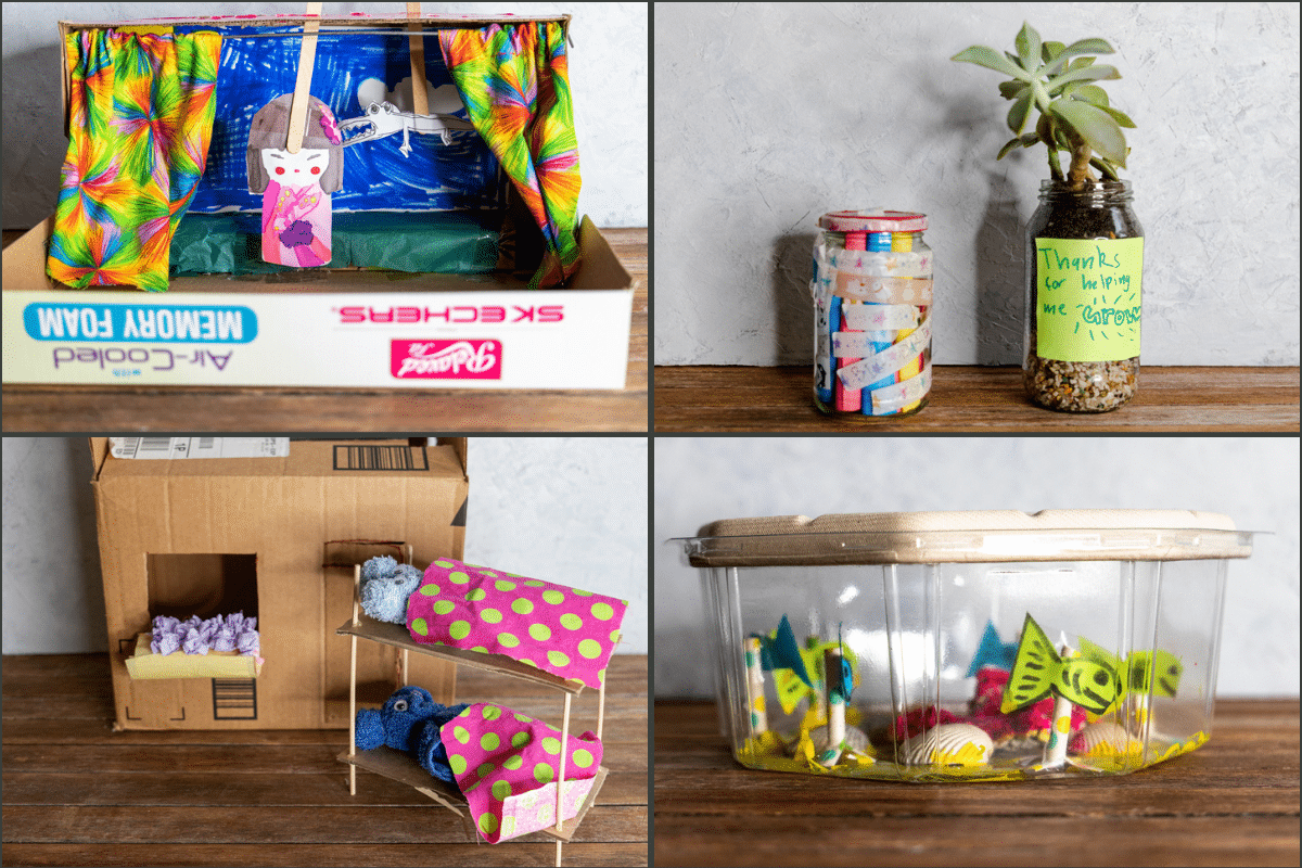 Encourage Creativity with a DIY Kid's Craft Box from Recycled Materials