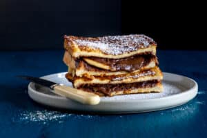 Nutella and banana french toast