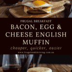 bacon egg and cheese muffin pinterest pin