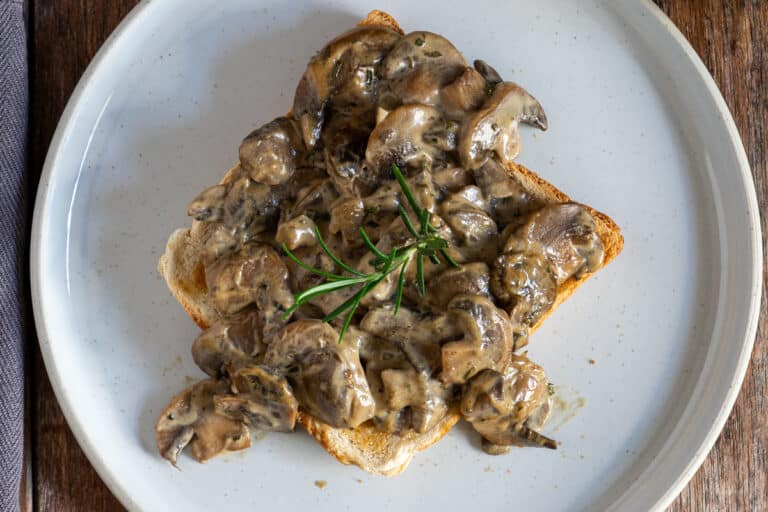 Creamy Rosemary Mushroom Sauce (For Toast, Steak, Chicken or Pasta)