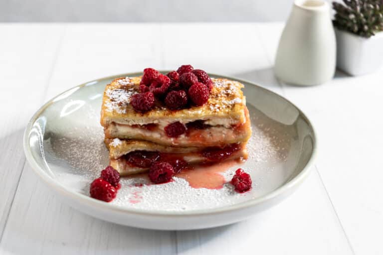 French Toast with Cream Cheese and Jam