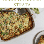 sausage strata pinterest pin