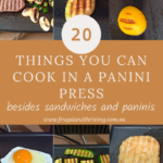 20 things to cook in the sandwich press pinterest pin