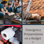 emergency preparedness on a budget pinterest pin