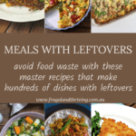 meals from leftovers pinterest pin