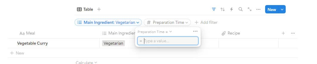 how to filter in Notion
