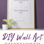 quote wall art pinterest pin