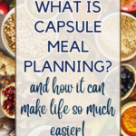 capsule meal planning pin