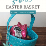 fabric easter basket pinterest pin
